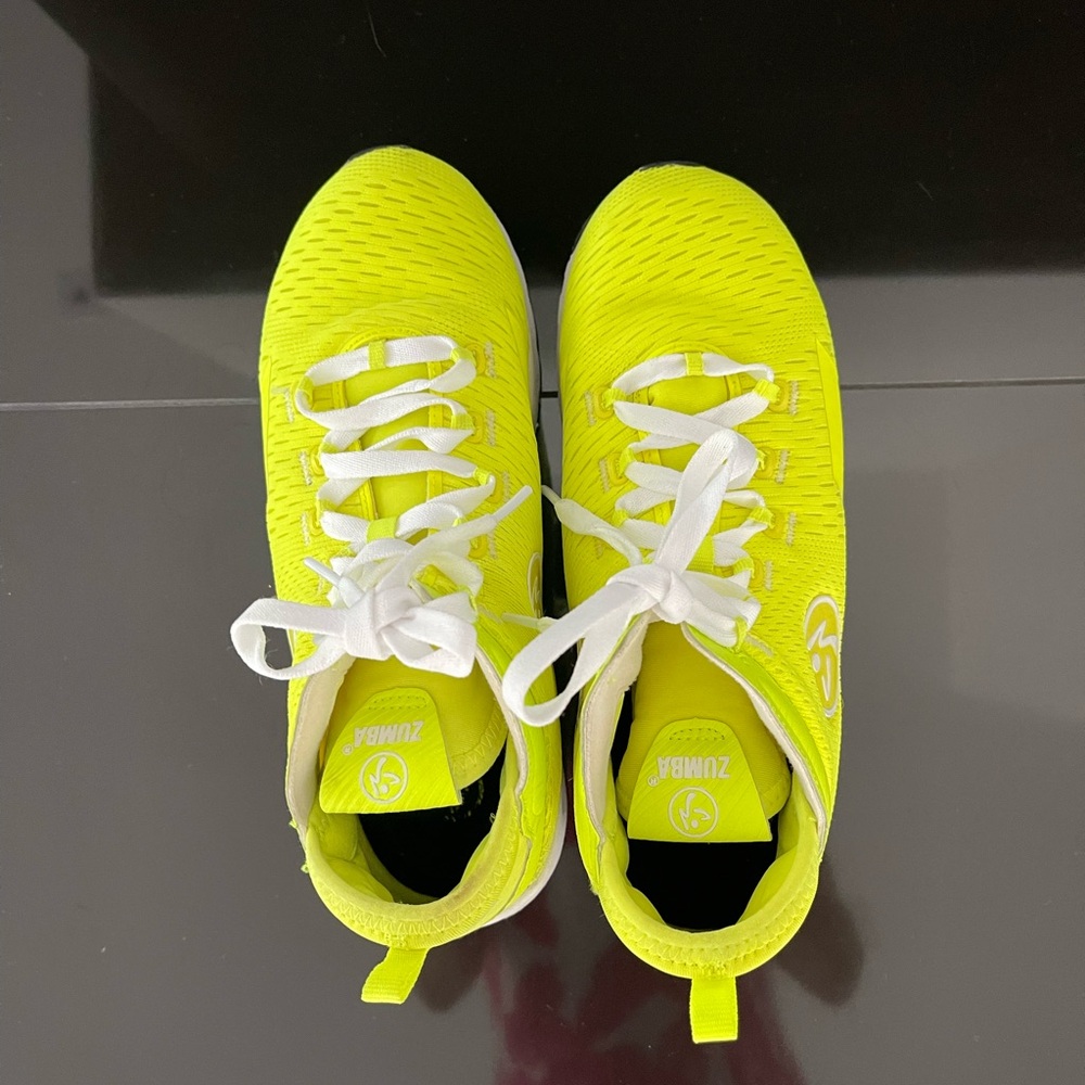 Zumba Fitness Bright Yellow Sneakers size 8--Last Chance--taking off listing